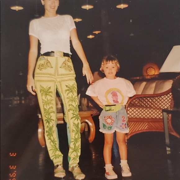 Versace Denim - Gianni Versace Tarzan Jungle Palm Print Jeans EUC